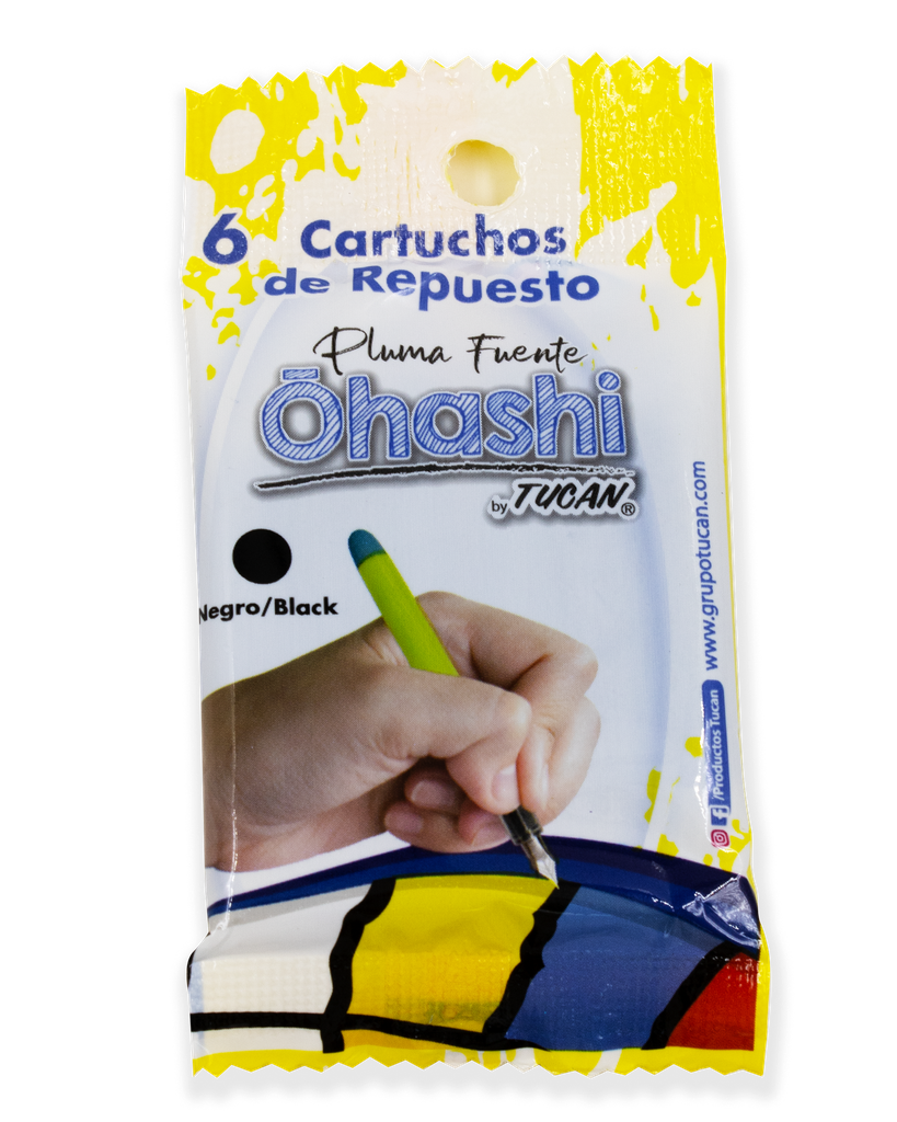 Cartucho Repuesto  Negro Pluma Ohashi