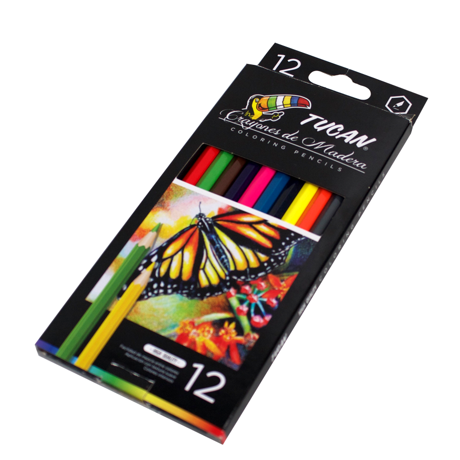 Crayon De Madera Alta Calidad 12 Col.