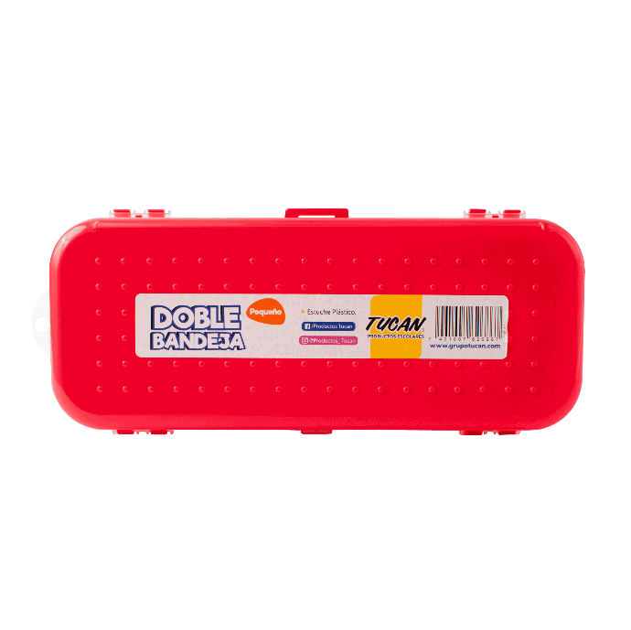 Estuche Plastico Lapices Peq Dbl Bandeja