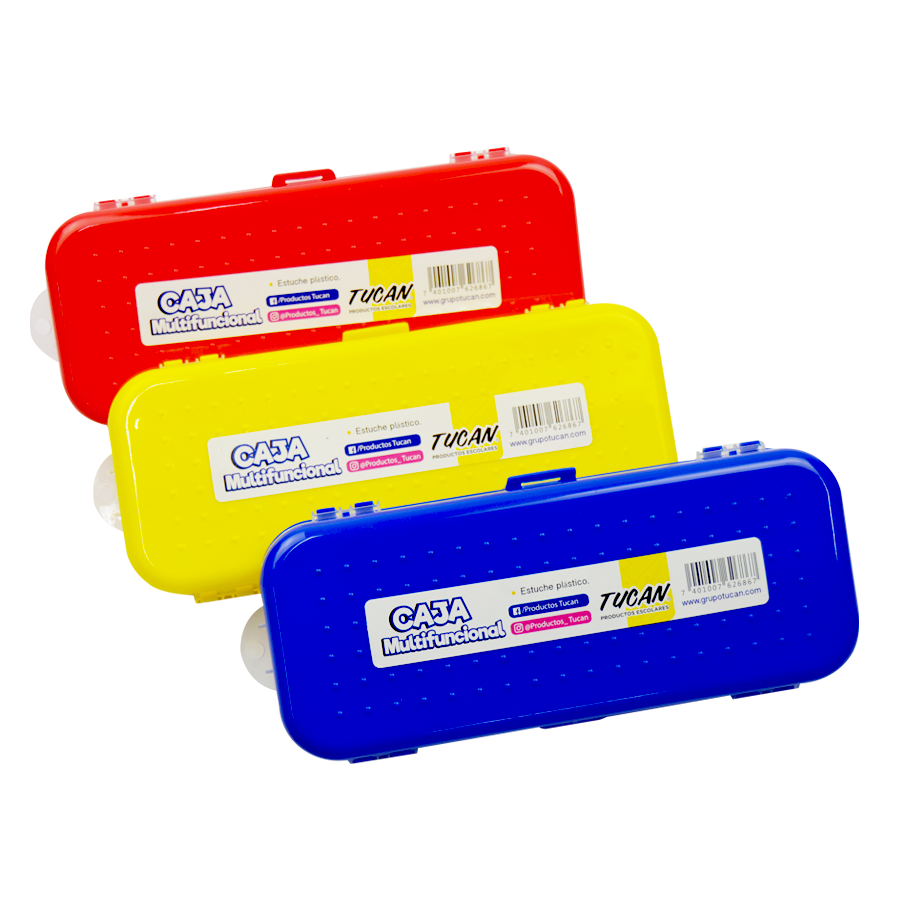 Estuche Plastico Lapices Peq Dbl Bandeja