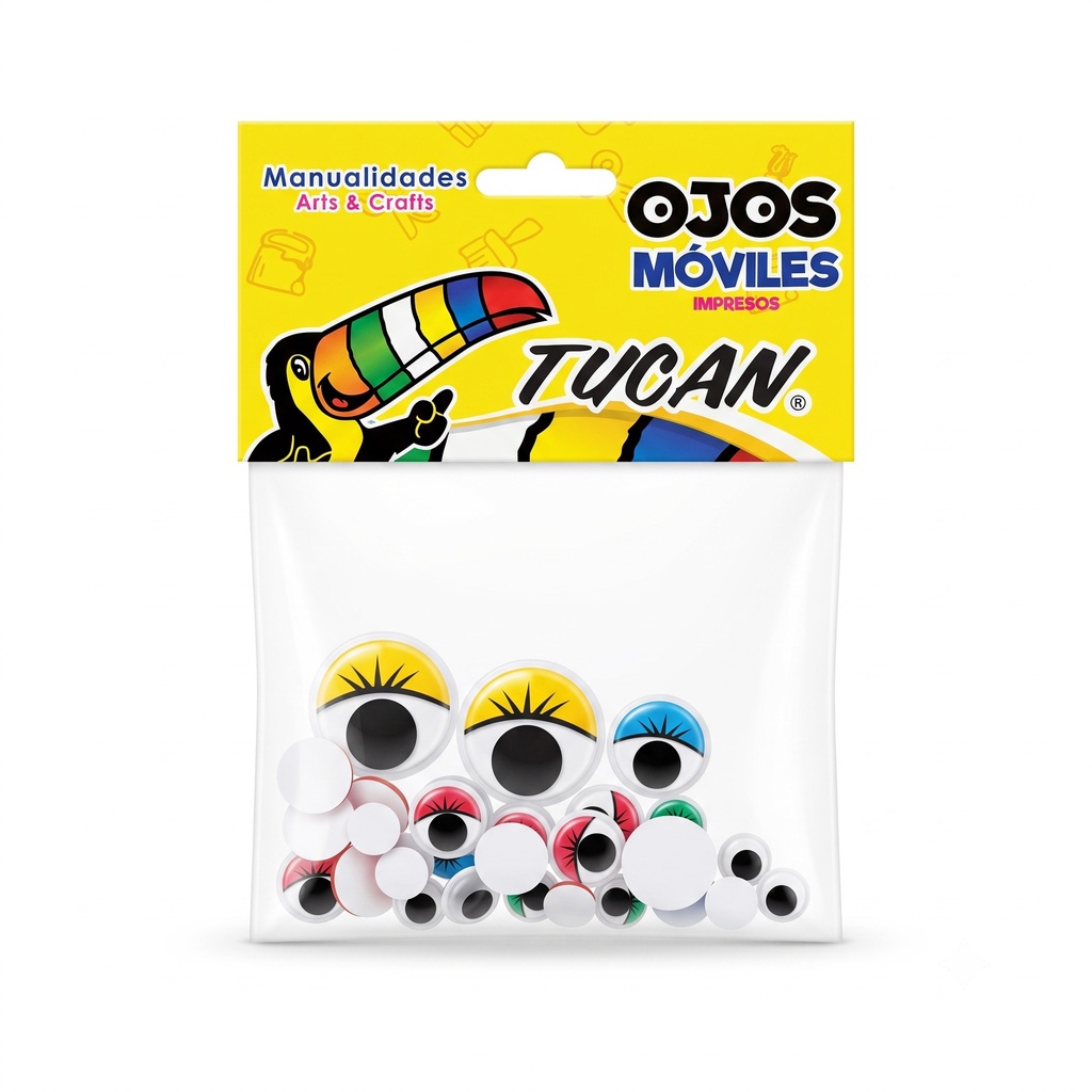 Ojos Moviles Impresos 4 Tamaños