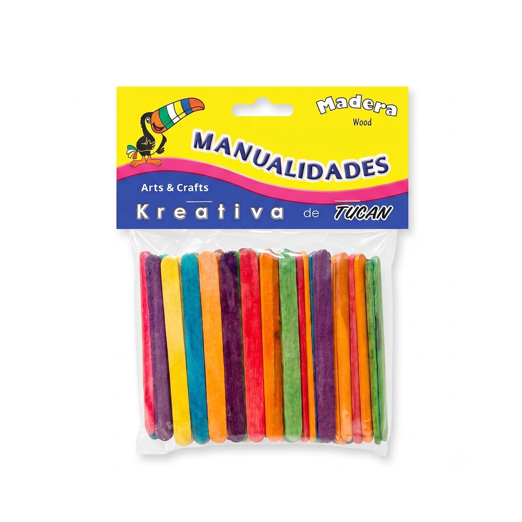Paleta De Madera De 3" 150 Pcs Color