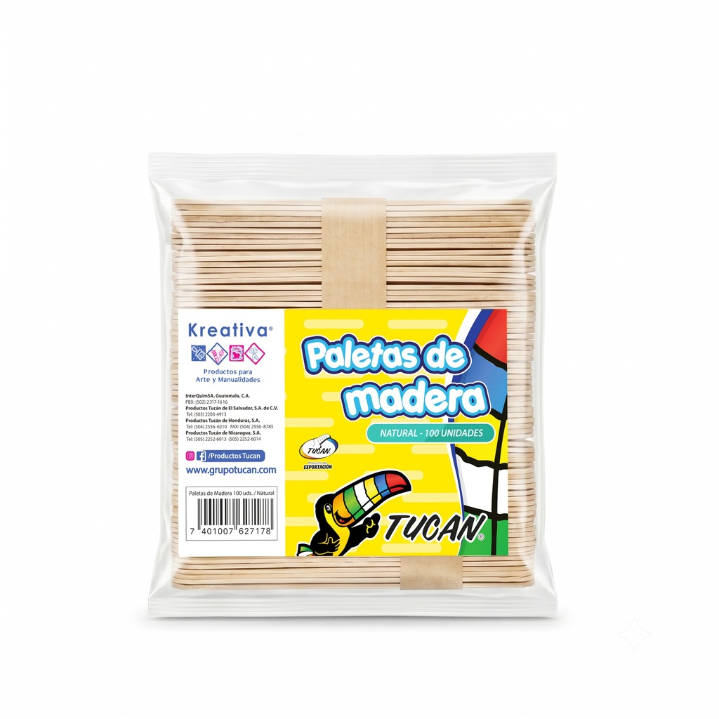 Paleta De Madera Estandar 100 Pcs Natural