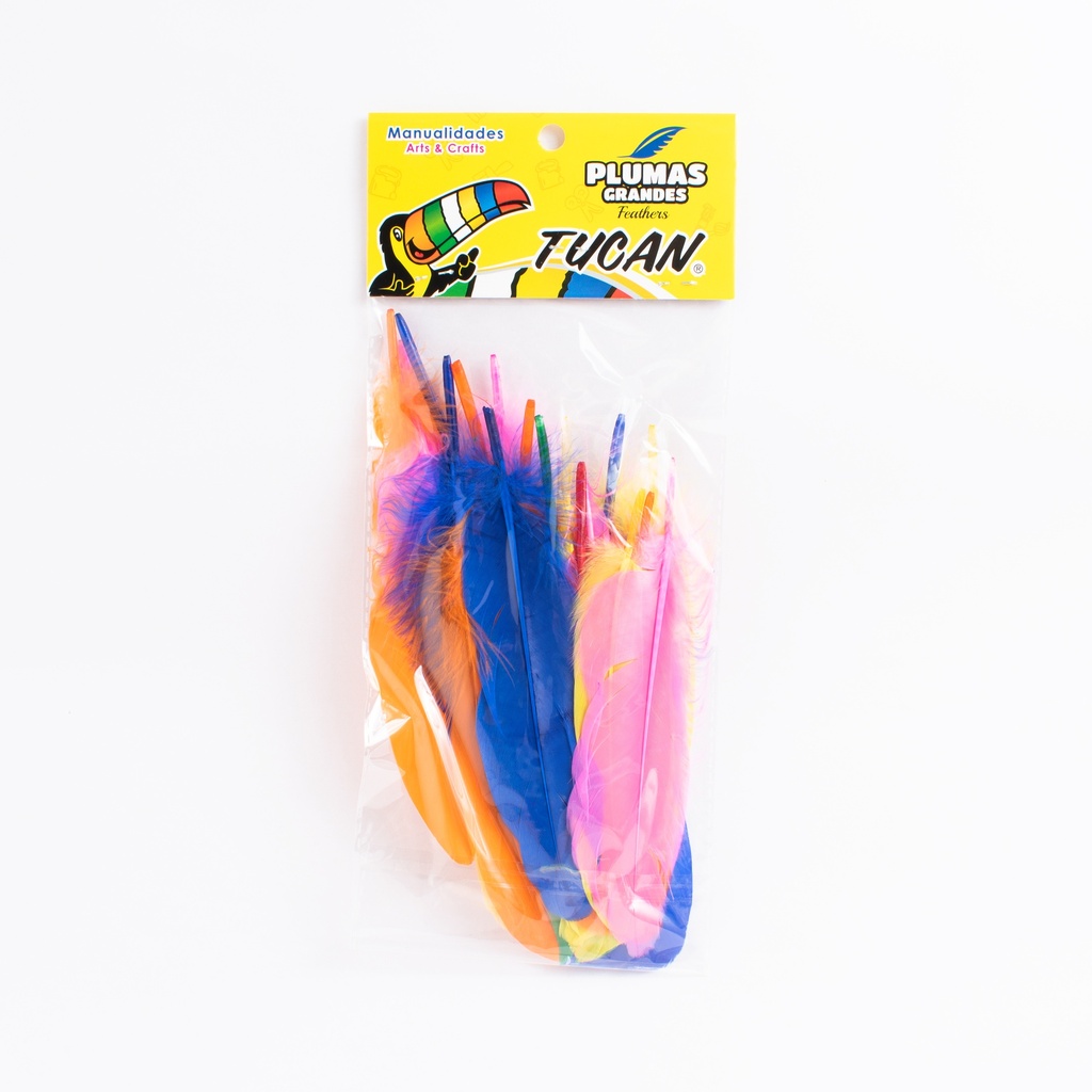 Plumas Grande Colores Surtidos