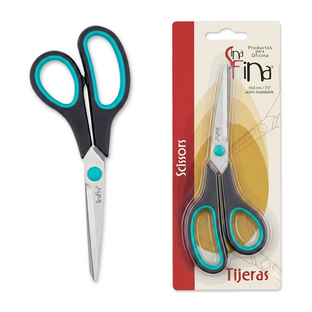 Tijera Oficina 7 1/2"  Blister