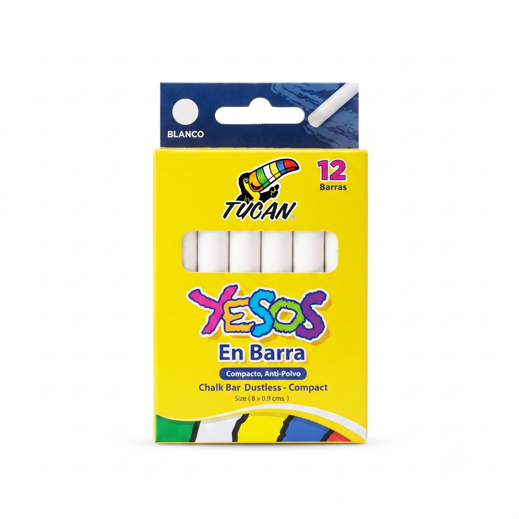 Yeso En Barra 12 Unidades Blanco