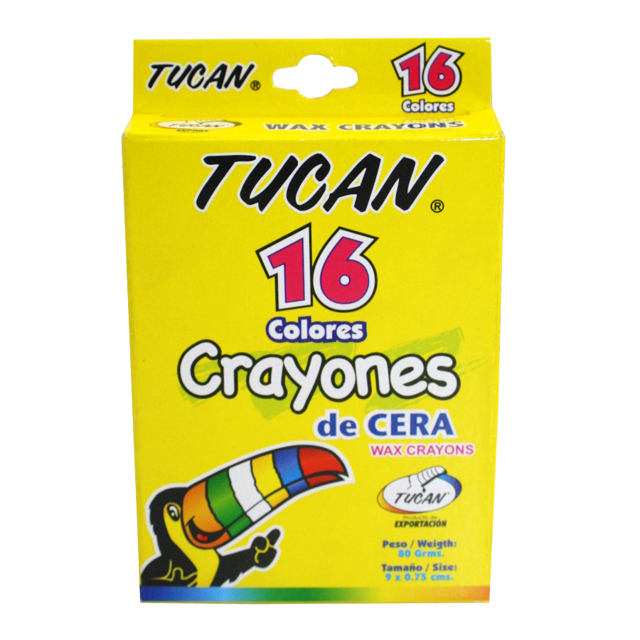 Crayon De Cera Estandar 16 Colores