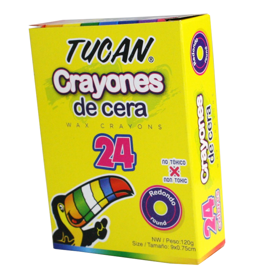Crayon De Cera Estandar 24 Colores