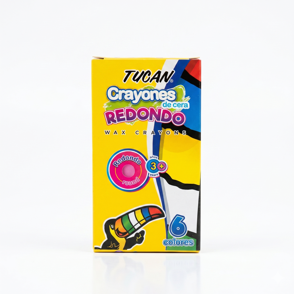 Crayon De Cera Estandar 6 Colores