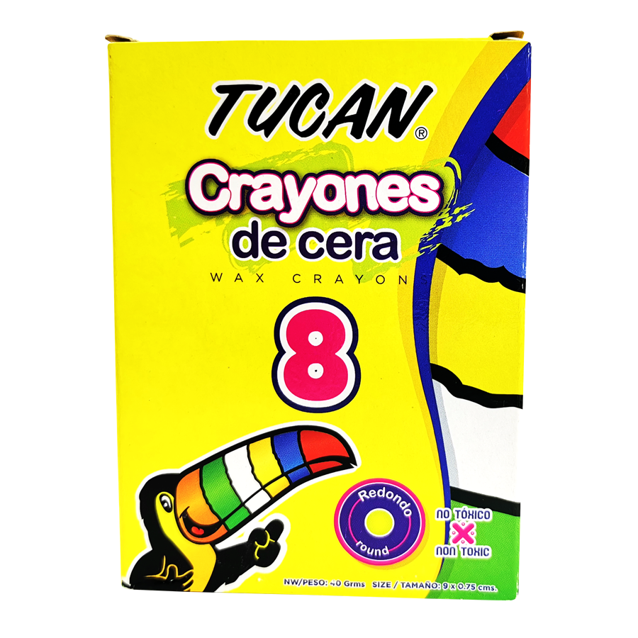 Crayon De Cera Estandar 8 Colores