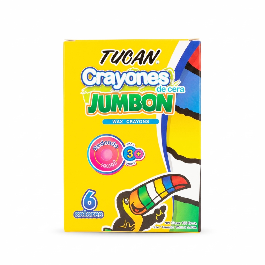 Crayon De Cera Jumbon 6 Colores