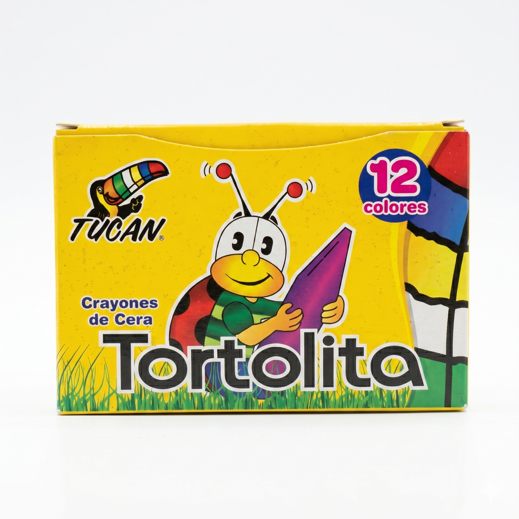 Crayon De Cera Tortolita 12 Colores