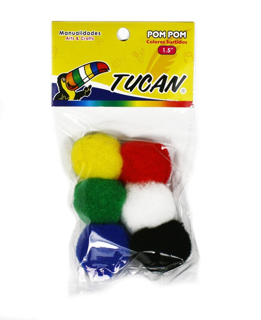 Pom Pom 1.5" 6 Pcs.