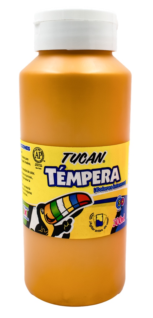 Tempera Tucan Clasica 500ml Metalico