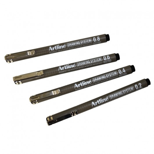 Artline Estuche Rapidografo  0.2/ 0.4/0.6/0.8