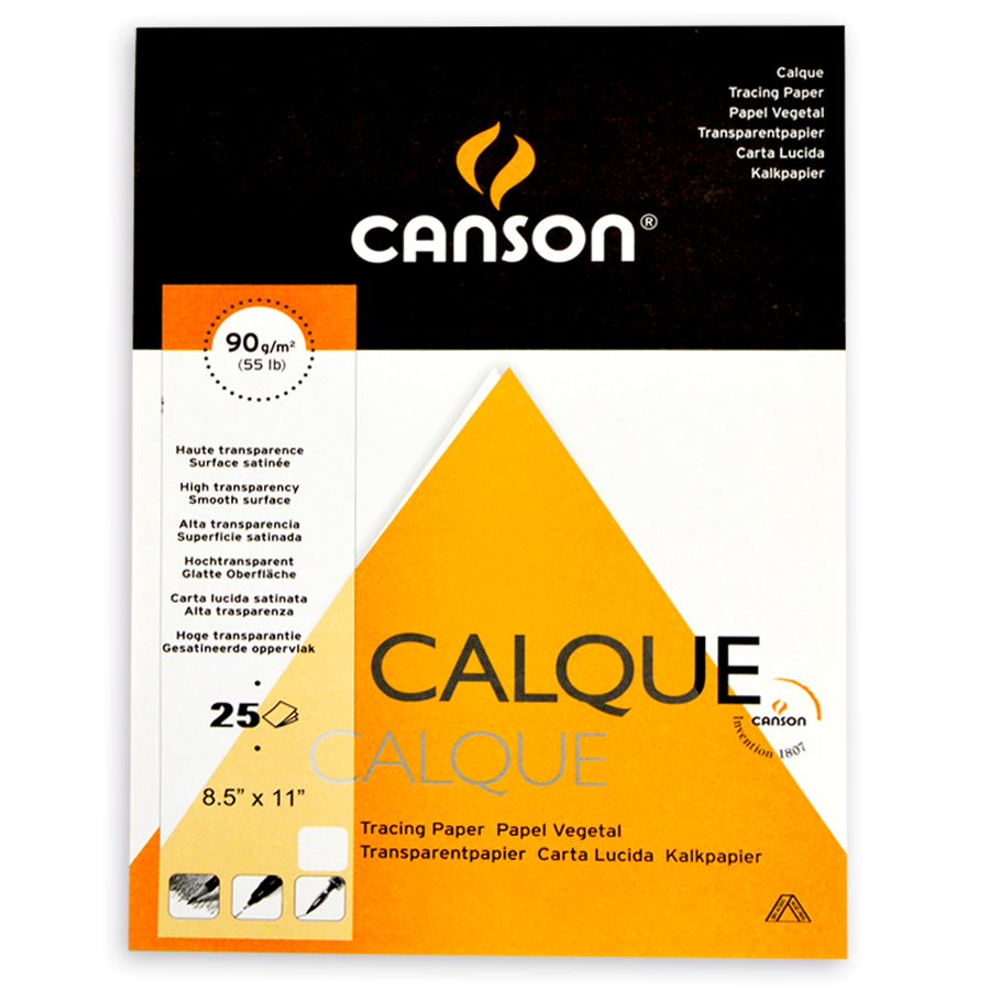 Block Canson Calco Carta 90 Gr X25H
