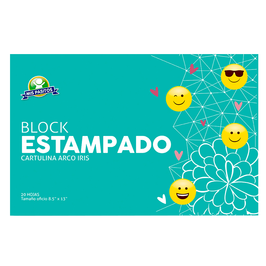Block Arcoiris Estampado Oficio 24H