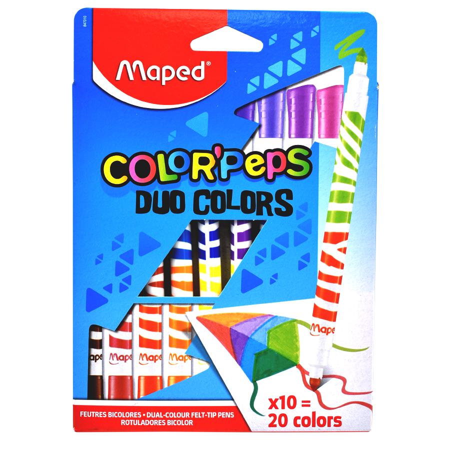 Marcador Maped Duo Color Peps 20 col.