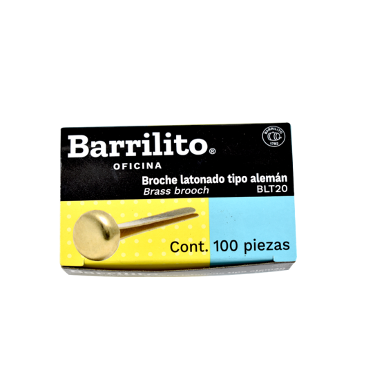 Ataches barrilito 20Mm dorado