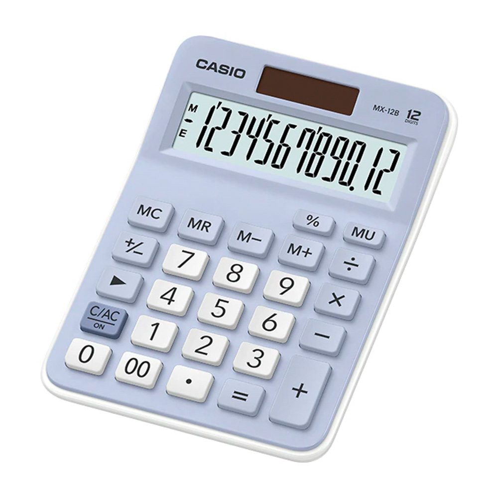Calculadora Casio Mx-12B 12Digitos Celeste