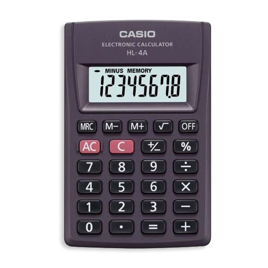 Calculadora Casio Hl-4A D/Bolsillo 8 Dgt