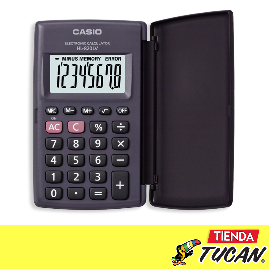 Calculadora Casio Hl-820Lv /Bolsillo 8 Dgt Negro