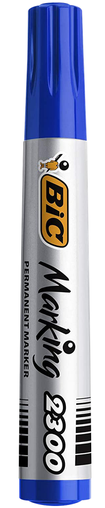 Marcador Permanente Bic Marking 2300 Azul Biselado 3.7mm