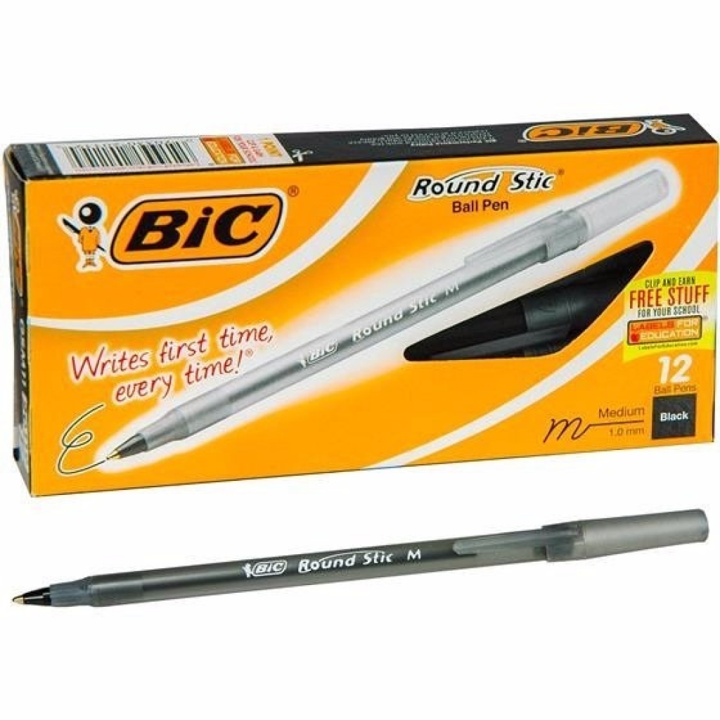 Boligrafo Bic Round Stic Negro 1.0mm