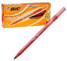 Boligrafo Bic Round Stic  Rojo 1.0mm