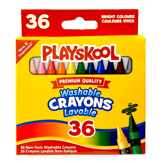 Crayon De Cera Lavable 36 Col. Playskool