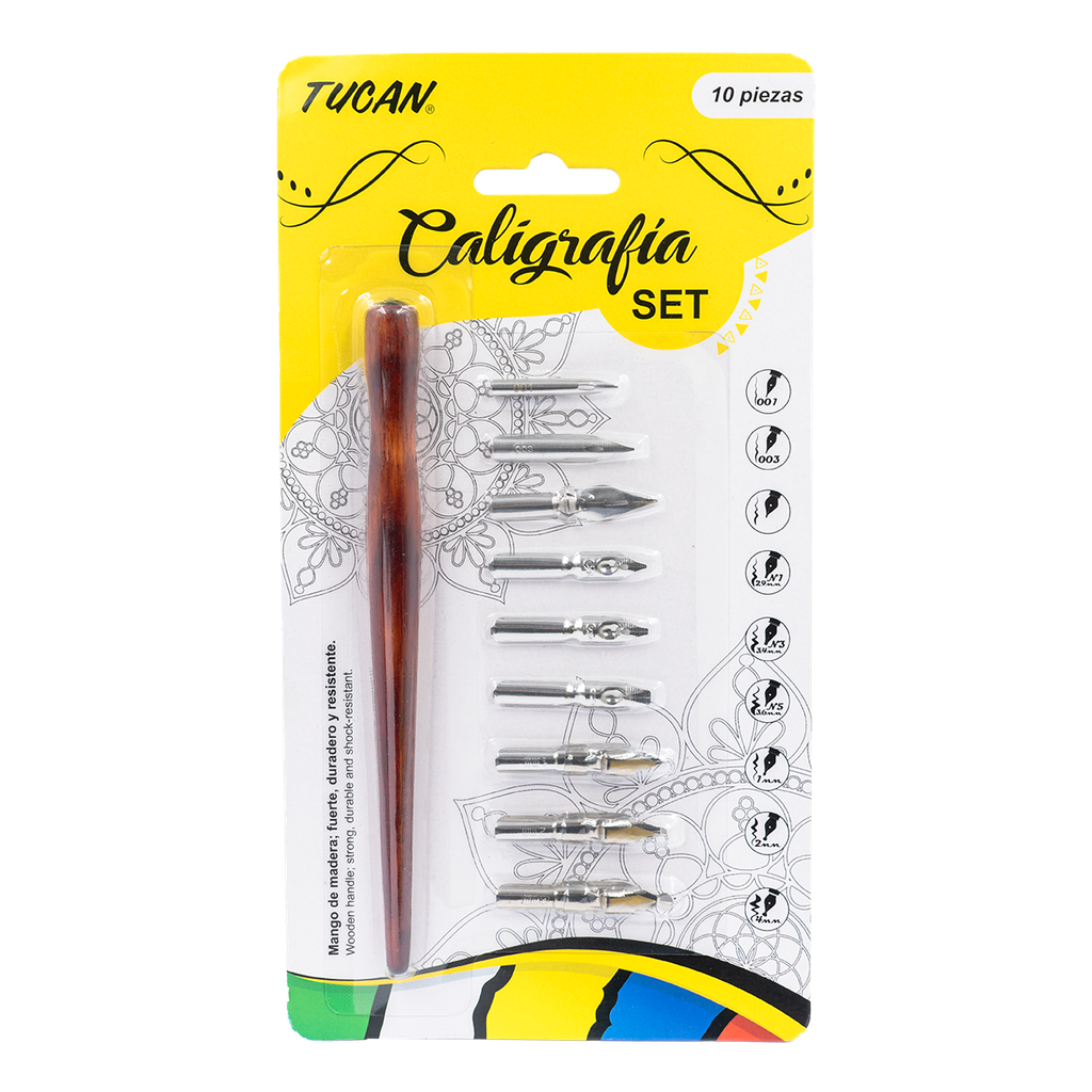 Set De Caligrafia 10 Piezas TUCAN