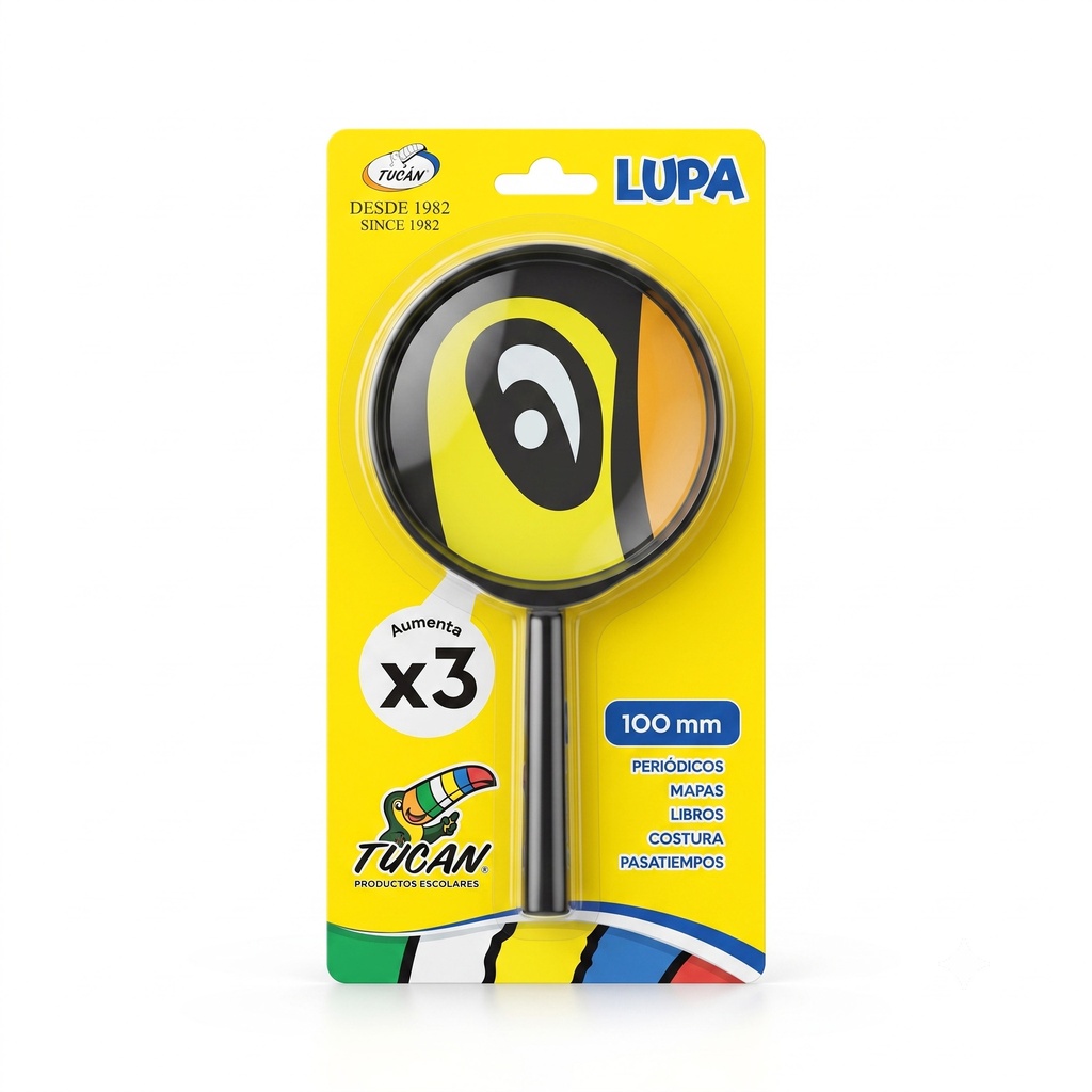 Lupa Tucan 3X 100 mm