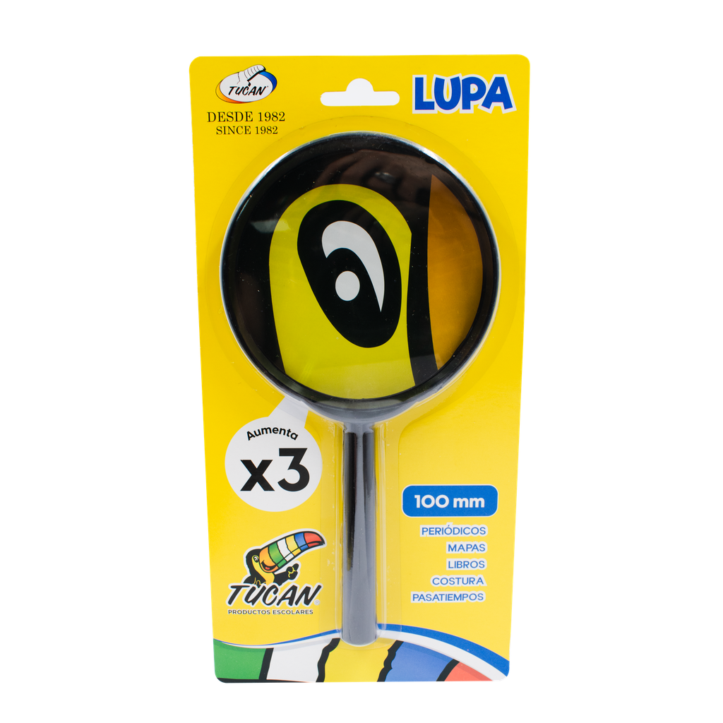 Lupa Tucan 3X 100 mm