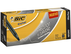 Bolígrafo Bic Precisión  y Suavidad 0.7 Punta Fina