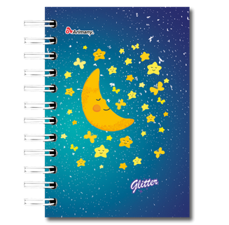 Libreta MiniMaster 150H Pasta Dura Glitter