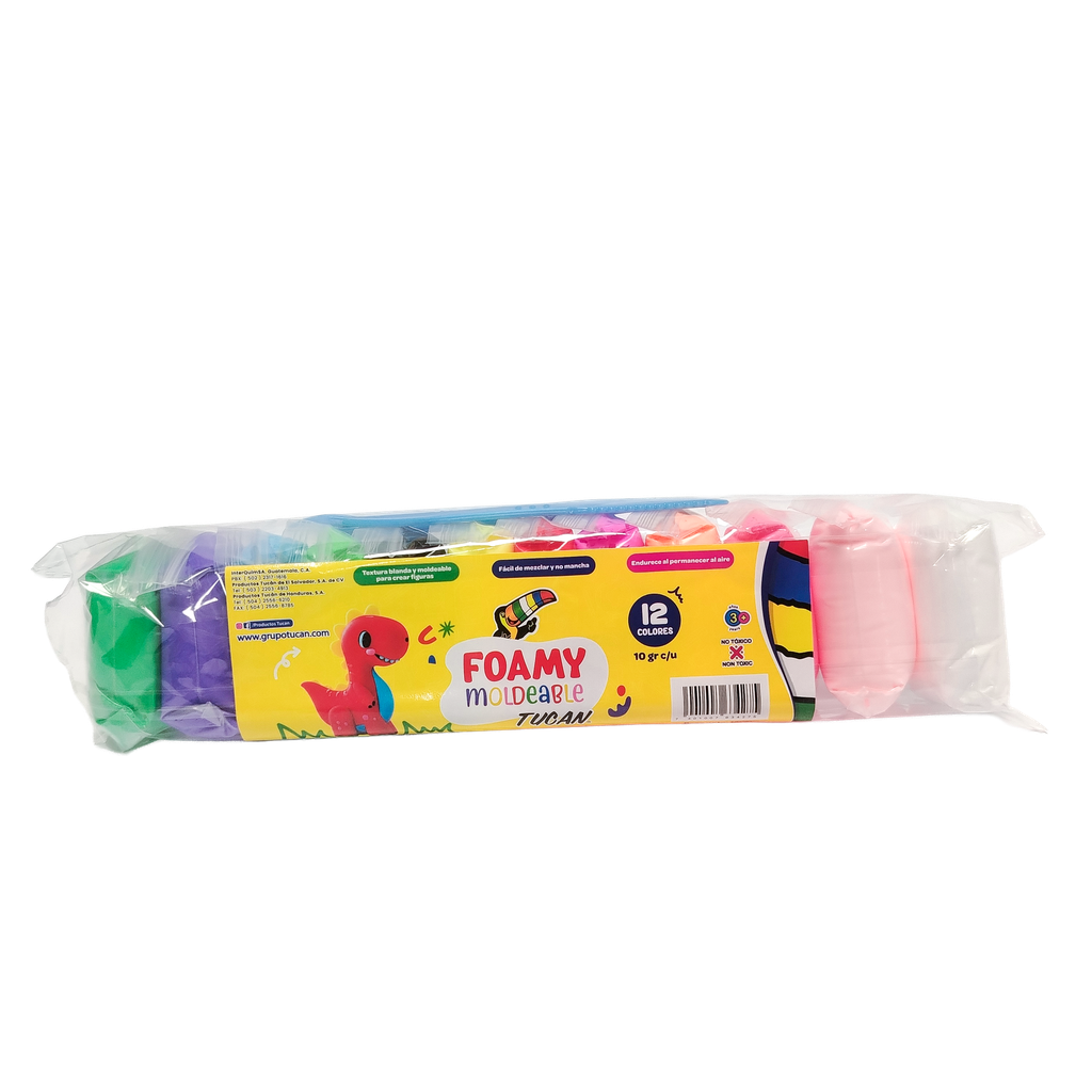 Foamy Moldeable 12 Colores 120Gr