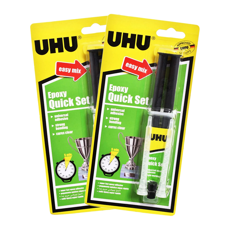 Pegamento UHU Epóxico Set QS 14Ml SYRINGE
