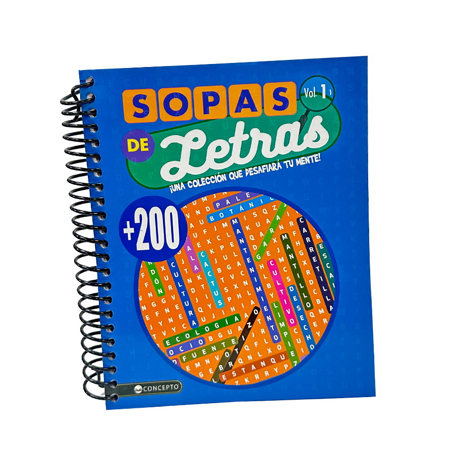 Libro Sopa de Letras +200 de 254 páginas