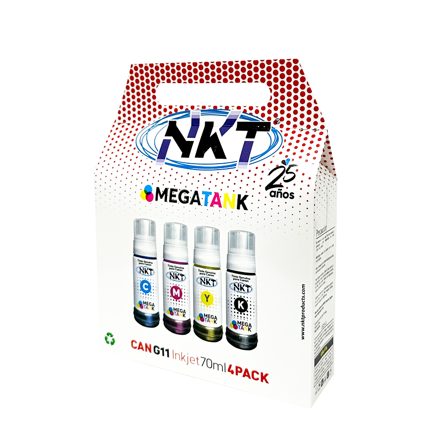 Tinta NKT 4Pack 70ml. Canon GI-11 Mega Tank