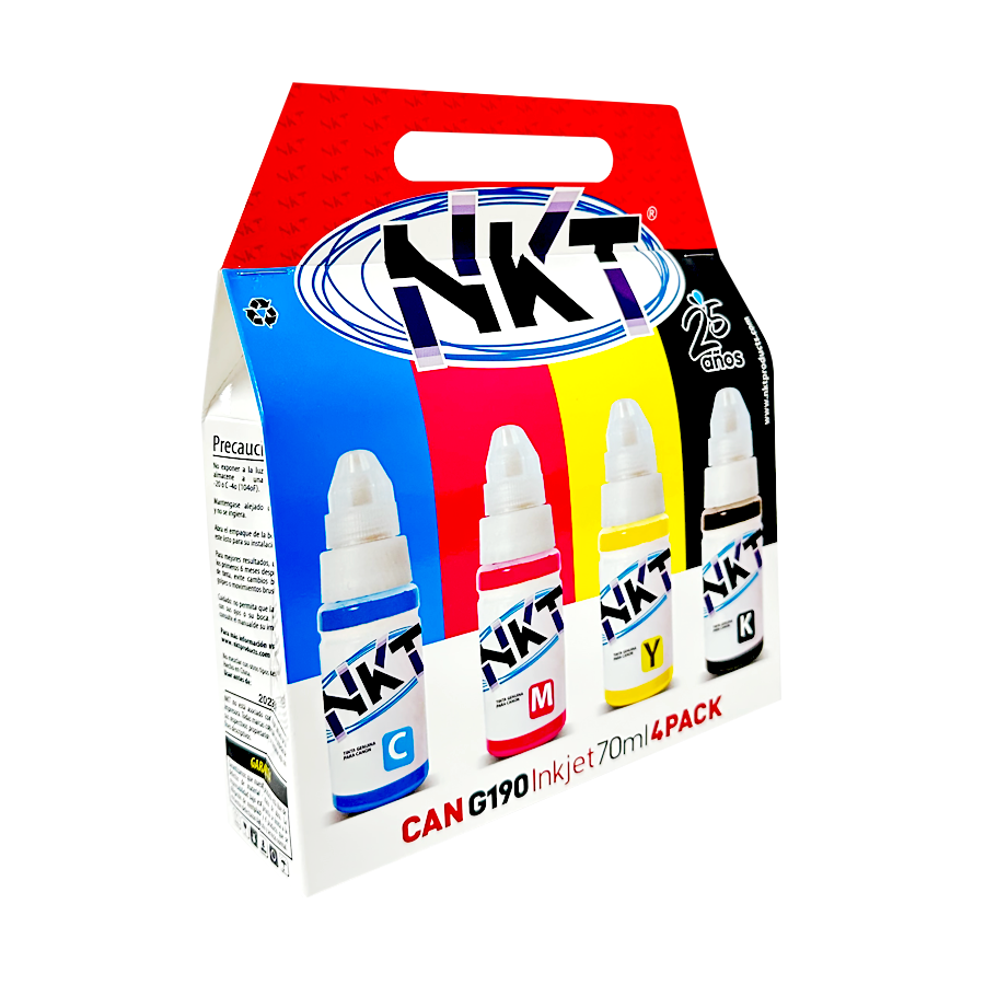 Tinta NKT 4Pack 70ml. Canon GI-190