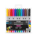 Marcador Fine Liner Doble Punta 12 Col