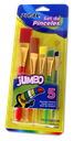 Pincel Mixto Transparente Jumbo 5 Unidades