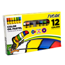 Crayon Pastel Redondo 12 Colores Tucan
