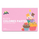Block Ariel Cover Bond Pastel Oficio 20H