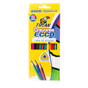Crayon de Madera Ecco Triangular Largo 12 Colores