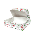 Caja Regalo Navideña Armable 2 PZ Blanca Mediana 17 x 29 x 7 CM
